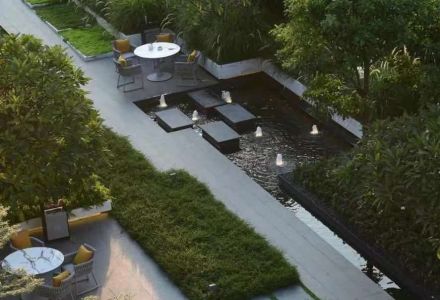 上海别墅庭院设计公司巧妙融合周围景色加入庭院中—御梵景观