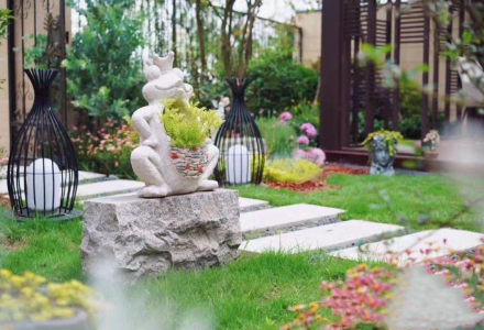 上海别墅景观庭院设计几步打造韵味庭院--御梵景观