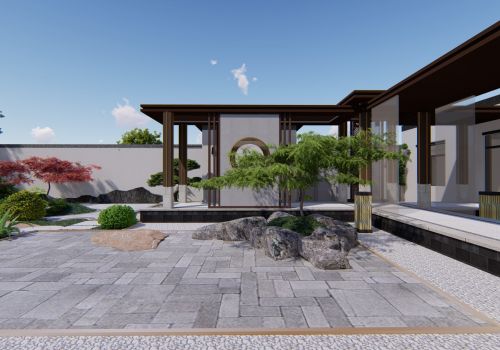 新中式别墅庭院设计