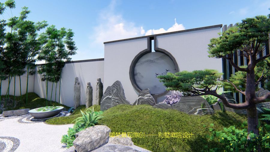 上海禅意新中式别墅花园设计