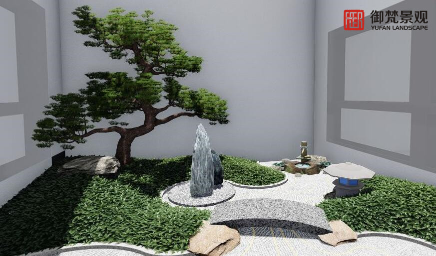 上海禅意新中式别墅花园设计